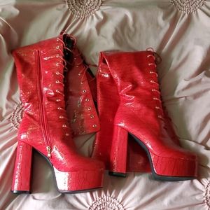 Red boots